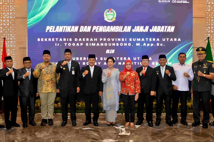 Hadiri Pelantikan Sekda Provinsi Sumut, Wali Kota Padangsidimpuan ; Kami Siap Berkolaborasi Untuk Mendukung Agenda Pembangunan Pemprov Sumut