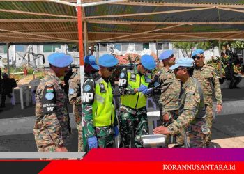 Satgas SEMPU XXV-Q Laksanakan Pemeriksaan Barang dan Badan