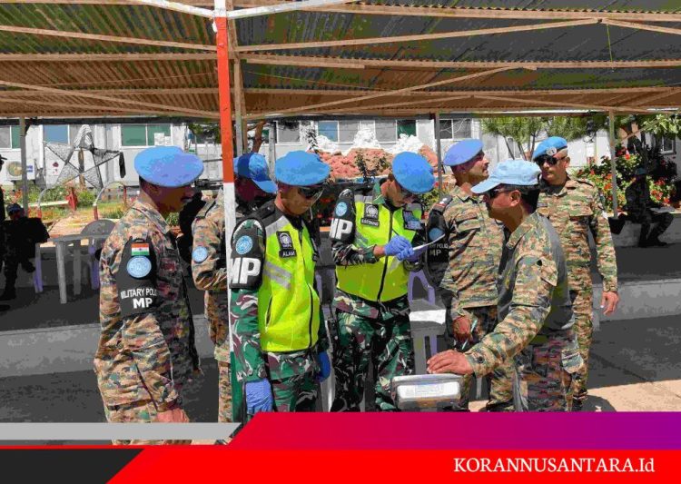 Satgas SEMPU XXV-Q Laksanakan Pemeriksaan Barang dan Badan