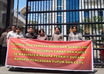 GAS Gelar Aksi di Kejatisu, Desak Kadis dan Sekdis PMD di Tangkap dan Penuntasan Dugaan Korupsi Pupuk dan CCTV di Paluta