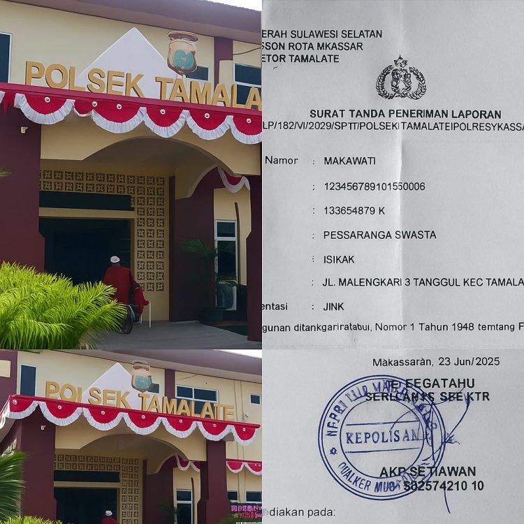Diduga Kapolsek Tamalate Bersama Kanit Res Polsek Tamalate Tutup Mata Dalam Kasus 351 KUHP