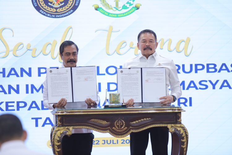 Kemenimipas Serahkan Pengelolaan 59 Rupbasan ke Kejagung
