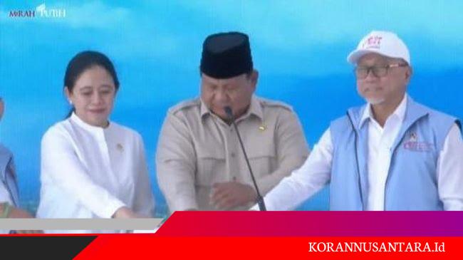 Didepan Puan, Prabowo Puji Gagasan Bungkarno: Sebenernya PDIP dan Gerindra Kakak Adik