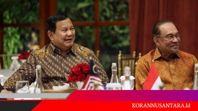 Presiden Prabowo Unggah Momen Makan Malam Bersama PM Malaysia Anwar Ibrahim