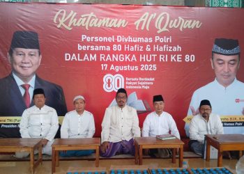 Wujud Syukur 80 Tahun Kemerdekaan RI, Divisi Humas Polri Bersama 80 Hafiz Menggelar Khataman Quran