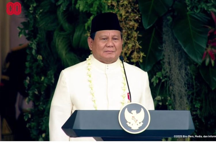 Perdana, Presiden Prabowo Pimpin Upacara Detik-detik Proklamasi Kemerdekaan di Istana Negara