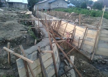 Progres 35 Persen, TMMD Kodim 1506/Namlea Bangun Drainase Raksasa 315 Meter di Buru Selatan