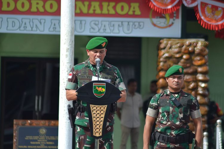 Dandim 1710/Mimika Hadiri Sertijab Satgas Pam Obvitnas PT Freeport Indonesia