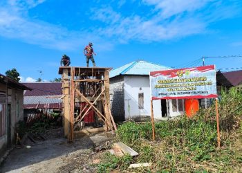 Pembangunan Sumur Bor dan Tower Air Bersih TMMD 125 Kodim 1506/Namlea di Desa Kamanglale Capai 57 Persen