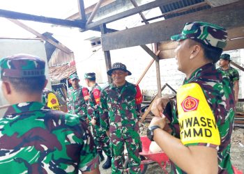 Tim Wasev TNI Tinjau Progres TMMD ke-125 Kodim 1506/Namlea di Buru Selatan