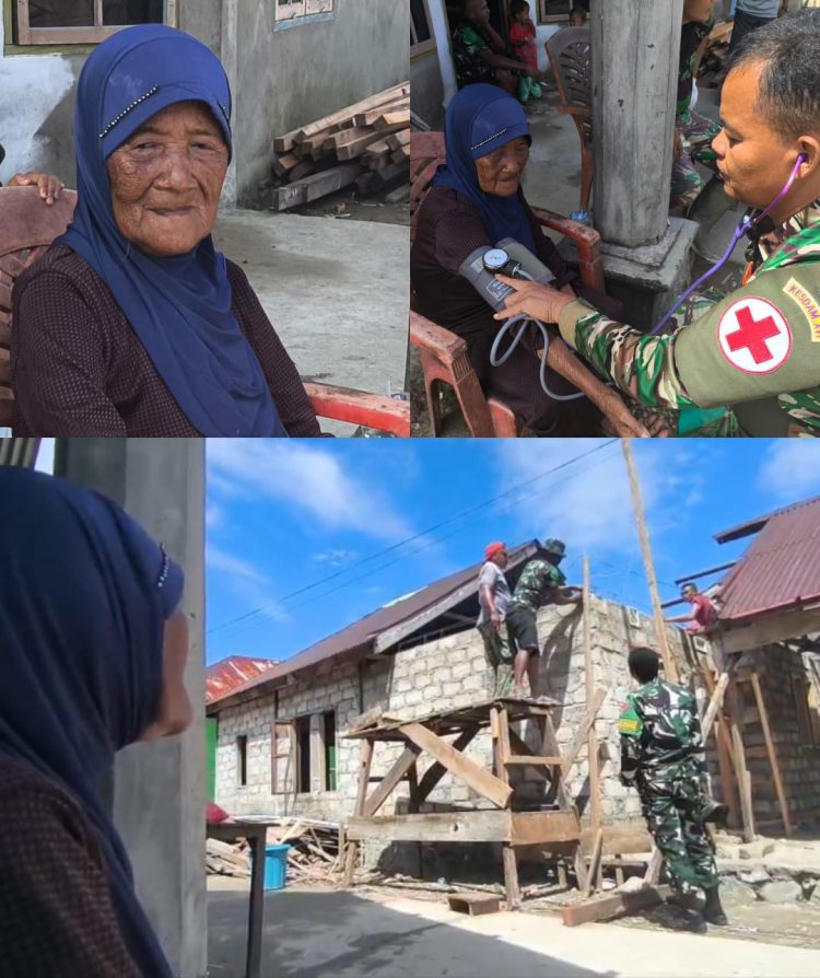 Janda 82 Tahun di Buru Selatan Terharu Rumahnya Direhab TNI di TMMD 125 Kodim 1506/Namlea