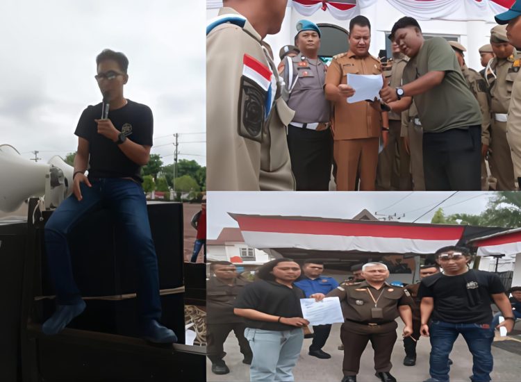 Mahasiswa Demo Di Kantor Bupati dan Kejari, dr. Hari Sapna diduga Terindikasi Korupsi
