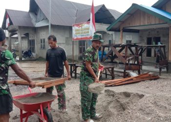 Satgas TMMD 125 Kodim 1506/Namlea: Rehab Rumah Tidak Layak Huni di Desa Leku Hampir Rampung