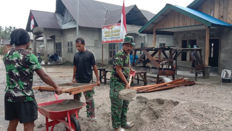 Satgas TMMD 125 Kodim 1506/Namlea: Rehab Rumah Tidak Layak Huni di Desa Leku Hampir Rampung