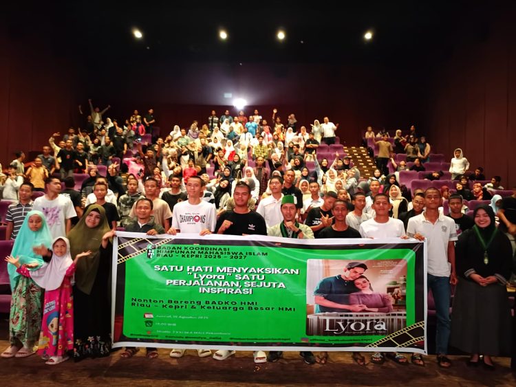 HMI Riau – Kepri Gelar Nobar FILM LYORA, Kisah Meutya Hafid Menteri Komdigi dan Fajriansyah