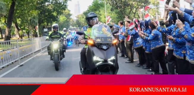 PB HMI Puji Kakorlantas Polri Turun Langsung Pantau Pengamanan HUT RI ke-80 Tahun