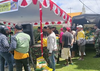 Gerakan Pangan Murah Kodim 1710/Mimika, Wujud Kepedulian Untuk Stabilitas Harga Beras