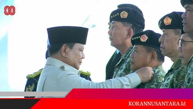 Daftar Penerima Pangkat Kehormatan dari Prabowo: Sjafrie, Herindra hingga Ali Sadikin
