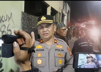 Kapolsek Tamalate Turun Langsung Tinjau Kebakaran, 8 Rumah Hangus dan 1 Bocah Meninggal Dunia