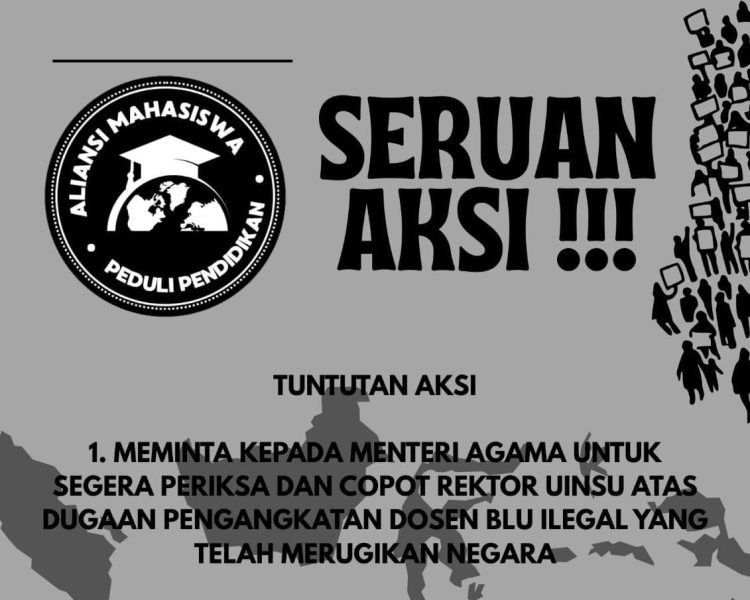 Dugaan Skandal Dosen BLU Ilegal di UINSU: Mahasiswa Peduli Pendidikan Siapkan Aksi Protes di Kemenag RI dan Mabes Polri