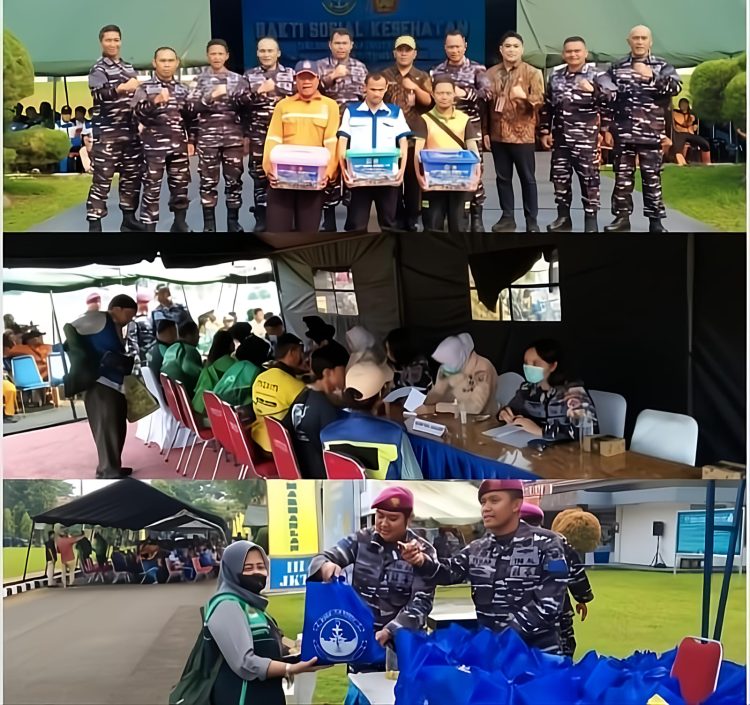 Diskes Kodaeral III & Yonmarhanlan III Semarakkan HUT ke-80 TNI dengan Bakti Sosial Kesehatan
