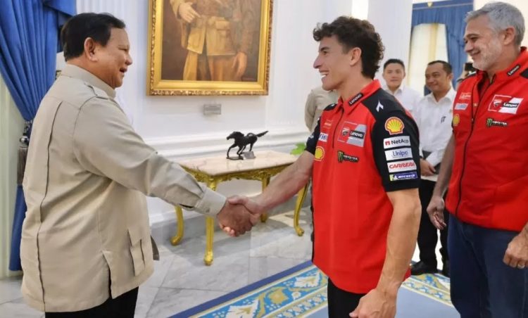 Jelang MotoGP Mandalika, Pembalap Dunia MotoGP Marc Marquez Temui Prabowo di Istana