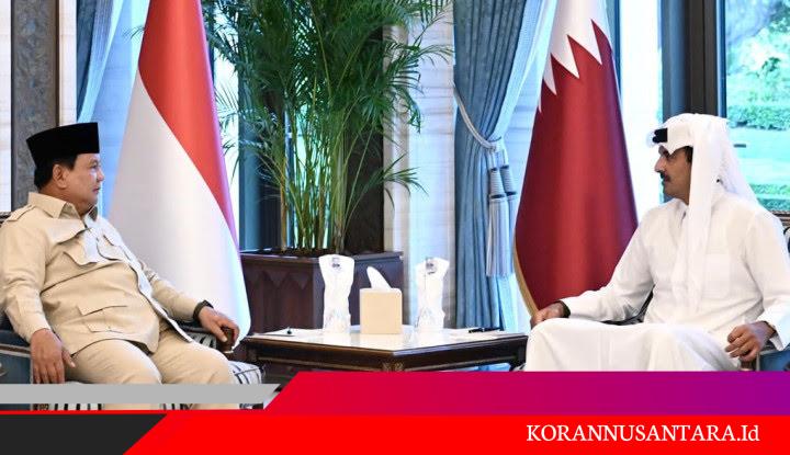 Bertemu Emir Qatar, Presiden Prabowo Beri Dukungan Solidaritas Indonesia untuk Doha