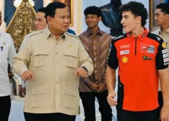 Jelang MotoGP Mandalika, Pembalap Dunia MotoGP Marc Marquez Temui Prabowo di Istana