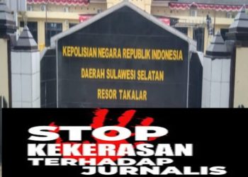 Penyidik Polres Takalar Di Duga Tidak Profesional Dalam Penerapan UU Pers Kekerasan Wartawan