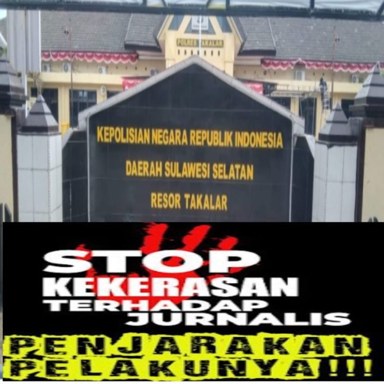 Penyidik Polres Takalar Di Duga Tidak Profesional Dalam Penerapan UU Pers Kekerasan Wartawan