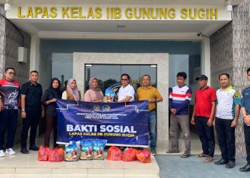 Wujud Kepedulian Terhadap Sesama, Lapas Gunung Sugih Gelar Bakti Sosial