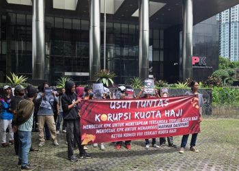 Kasus Kuota Haji Memanas, Massa Serukan KPK Periksa “Marwan Dasopang”