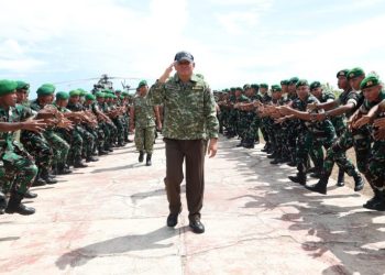 Menhan: Prajurit TNI dan Rakyat Bersatu Bangun Pertahanan Pulau Terdepan