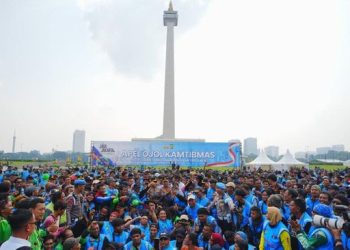 Hadiri Apel Ojol Kamtibmas, Kapolri Ajak Bersinergi Jaga Kamtibmas