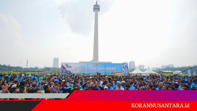 Hadiri Apel Ojol Kamtibmas, Kapolri Ajak Bersinergi Jaga Kamtibmas