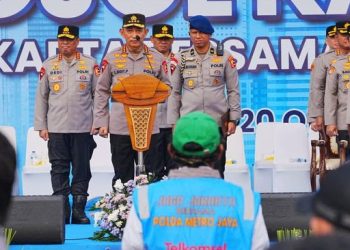 Hadiri Apel Ojol Kamtibmas, Kapolri Ajak Bersinergi Jaga Kamtibmas