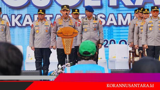 Hadiri Apel Ojol Kamtibmas, Kapolri Ajak Bersinergi Jaga Kamtibmas