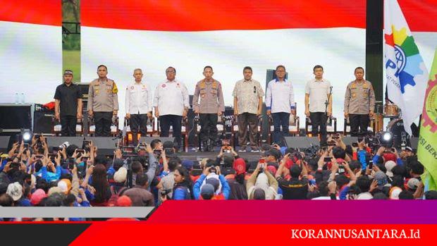Puluhan Ribu Buruh Apel Akbar Kebangsaan Bersama Kapolri: Dukung Program Prabowo dan Jaga Stabilitas Kamtibmas