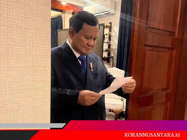 Prabowo Terima Surat Ucapan Ultah dari Siswa SR, Berikut Harapannya..