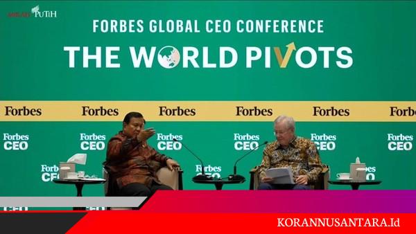 Dialog Forbes, Prabowo Ungkap Korupsi Seperti Kanker Stadium 4: Tegakkan Hukum Tanpa Pandang Bulu