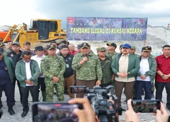 Pimpin Penertiban Tambang Ilegal, Menhan Sjafrie Tegaskan Negara Tidak Boleh Kalah