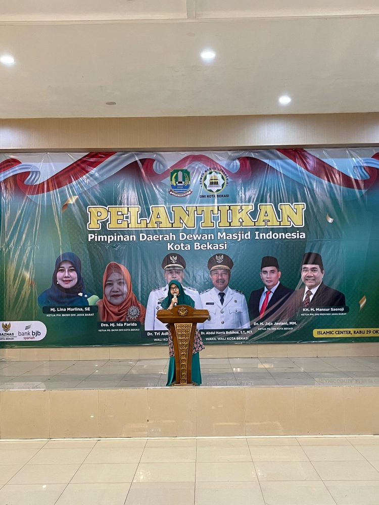 Wali Kota Bekasi Hadiri Pelantikan BKMM dan PD DMI, Dorong Sinergi Masjid Hadapi Tantangan Digital