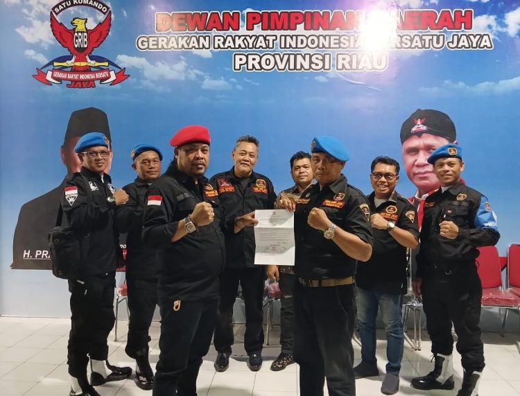 Wahyu Harahap Resmi Jabat Dansatgas DPD GRIB Jaya Provinsi Riau