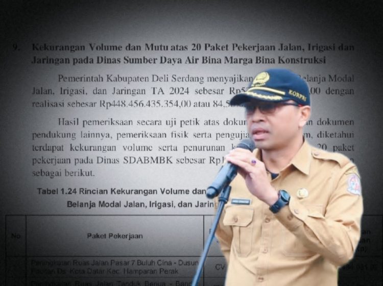 Aroma Korupsi Menguat! Proyek SDABMBK Deli Serdang Jadi Temuan BPK Rp1,6 Miliar, Kadis Tutup Mulut