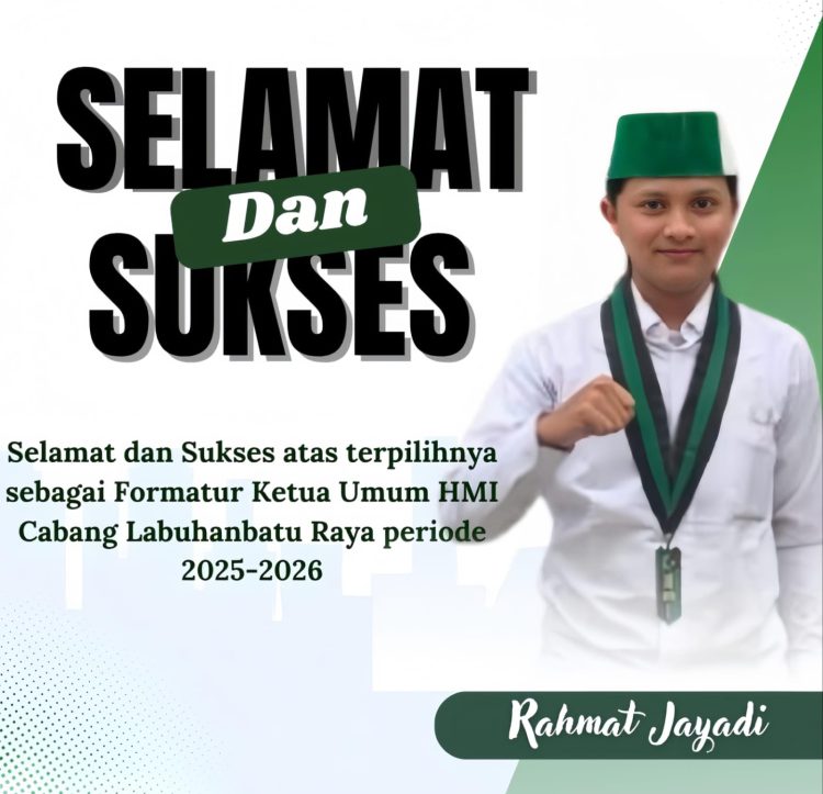 Hasil Konfercab XII: Jayadi Pimpin HMI Cabang Labuhanbatu Raya Periode 2025-2026