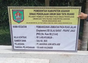 Rekanan Pembangunan Jembatan Terancam Putus Kontrak,175 Hari Kerja Tidak Tercapai