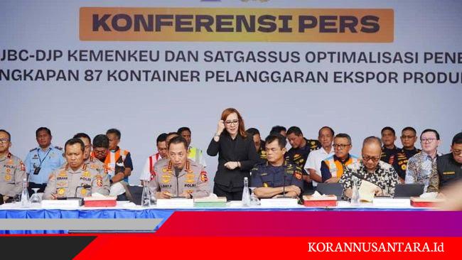 Kapolri Ungkap 87 Kontainer Diamankan Kelabui Ekspor Turunan CPO