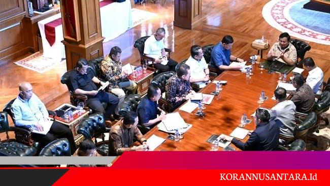 Prabowo Kumpulkan Menteri, Kapolri hingga Panglima TNI, Bahas Penertiban Kawasan Tambang