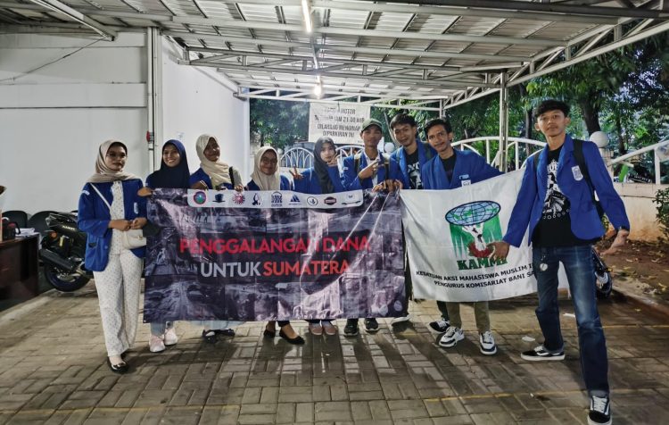 PK KAMMI dan BEM Bani Saleh Adakan Aksi Penggalangan Dana Bencana Sumatera