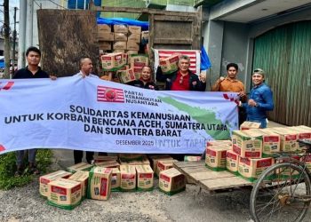 Sekjen PKN Sri Mulyono Didampingi PKN Sumut dan Tapsel, Salurkan Bantuan Dampak Bencana di Batangtoru